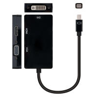Adaptador 3-en-1 Mini DisplayPort a HDMI VGA DVI Cable 4K 1080P Thunderbolt Para Macs Portátil PC Convertidor De Video - details 5