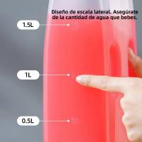 Botella De Agua Fría 2L Vacia Con Escala Botella De Bebida Para Picnic Y Verano a Prueba De Fugas Botella De Almacenamiento De Bebida Eco-amigable Para Hombres Y Mujeres - details 5