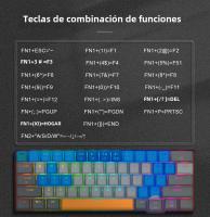 TECLADO MECÁNICO GAMING REDRAGON L61-B RGB USB Mini 61 Teclas Para Jugador Con Bolígrafo De Mano Grande 1.2X Mayor Tecladillo Ergonómico Para PC Y Laptop - details 8