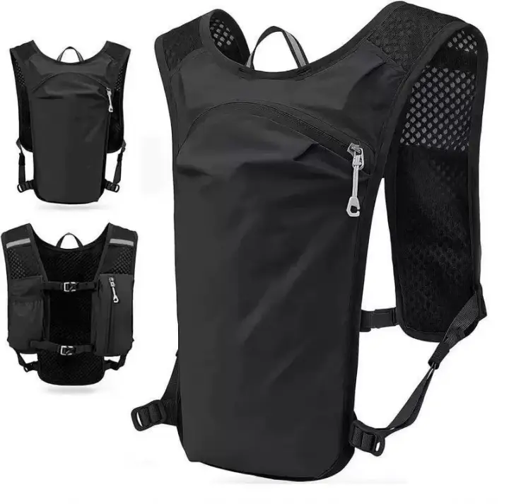 Mochila De Hidratación Para Ciclismo Y Senderismo Transpirable Corrida Maratón Velo De Correr Vest De Hidratación Para Ciclismo - 1