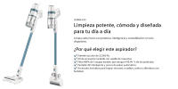 SENWA Aspiradora Sin Cable V50, Ligera y Multifuncional, Ajuste Inteligente de Potencia, Batería de Larga Duración - details 1