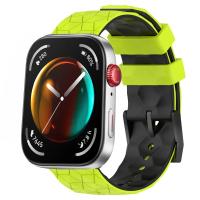 Correa De Deporte De Silicona Suave De Dos Tonos Para Huawei Watch Fit 3 Con Patrón De Fútbol Tamaño 20cm Unisex - details 20