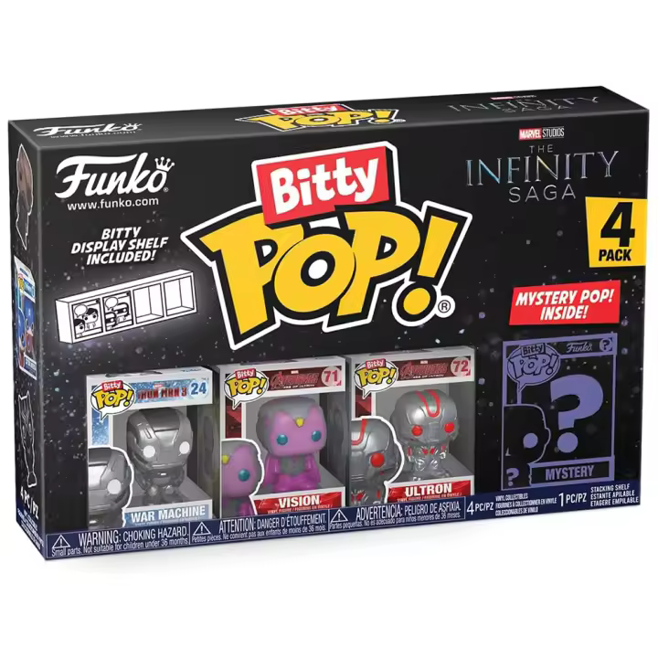Funko Bitty Pop! La Saga del Infinito - War Machine, Vision, Ultron y ¿?, 71505, ENVÍO URGENTE EN PENÍNSULA 24-48 HORAS - 1
