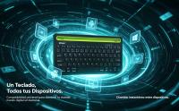 Teclado Inalámbrico Bluetooth SODANY Español (Ñ) con Soporte Tablet y Móvil. Doble Conexión, Silencioso, Ultrafino - details 2