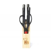 Renberg SET 6PCS Cuchillos y Tijeras de Cocina con Tacoma de Madera - Acero Inoxidable - Colección Bonn - details 0