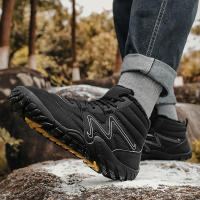 Botas De Invierno Para Hombre Botines De Nieve Antideslizantes Y Cálidos Con Peluche Casual Ligeros Para Senderismo - details 15