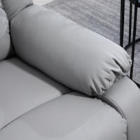 HOMCOM Sillón Relax Reclinable Eléctrico Levanta Personas Sillón Elevador con 8 Punto de Masaje Calor Lumbar 2 Controles Remotos Reposapiés Tela Resistente a los Arañazos y Bolsillo Lateral Gris - details 3
