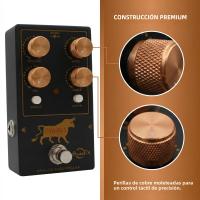 Pedal De Preamplificador De Baixo Eléctrico Fanmuzk Analógico Con 3 Bandas De EQ Activas Y Switches Ultra-Hi / Ultra-Lo True Bypass - details 5