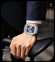 Reloj De Pulsera Para Hombre MINI FOCUS Resistente Al Agua Con Caja De Acero Inoxidable Y Dial Cuadrado Y Rombo Multifuncional - details 10