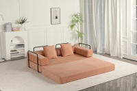 Sinaopus Sofá Cama Plegable de Pana, 2 en 1 Sillón Futon y Colchón, Relleno de Espuma, Sin Montaje, Ahorro de Espacio para Salón, Invitados - details 4