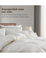 Relleno Nórdico Pluma Pato 250 Gr/m2 Eider - calidad excelsa 90% plumón pato blanco de máxima calidad y 10% pluma de pato, Color Blanco para Cama 90cm 105cm 135cm 150cm 180cm - details 3