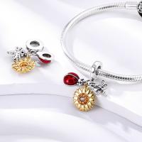 Encantos De Semillas De Girasol Y Gárgara Platinados En Plata S925 Para Pulsera Original Joyería De Fiesta DIY Regalo - details 3