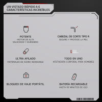 Enchen Cortapelos para Hombre Inalámbrico con Carga USB-C, 90 Minutos de Uso, Afeitadora Eléctrica para Barba, Cabeza y Cuerpo con Indicador LED - details 8