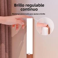 Luz De Sensor De Movimiento Recargable Tipo C Luz Nocturna Para Armarios De Cocina Y Dormitorio Iluminación Interior Rectangular Incluye Batería - details 3