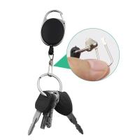 Llavero Retráctil Creativo Con Botón Fácil De Pull Cuerda De Acero Anti-Robo Y Anti-Pérdida Para Exteriores Pack De 5/15/30 - details 5