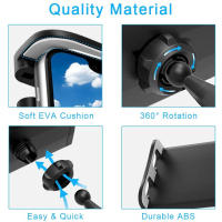 Soporte De Teléfono Móvil Para Coche Compatible Con iPad Rotativo De 360 Grados Flexible Soporte De Tablet Para Asiento Trasero De Coche Compatible Con Dispositivos De 4-11 Pulgadas - details 5