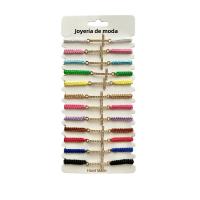 Set De 12 Pulseras De Hombre Y Mujer Minimalistas De Color Con Diamantes Inlazados Hechas De Aleación De Zinc Vintage - details 4