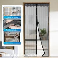 Cortina Magnética Antisiquios Para Puerta Amigable Con Mascotas Instalación Fácil Malla Suave Para Interior Y Exterior Ideal Para Sala De Estar Y Dormitorio - details 0