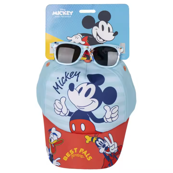 Mickey Mouse Set Infantil Gorra y Gafas de Sol - Accesorios de Moda para Niños - 1