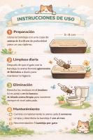 Pack 3 Cat Litter Tofu – Arena para Gato Marca Cottecota - details 0