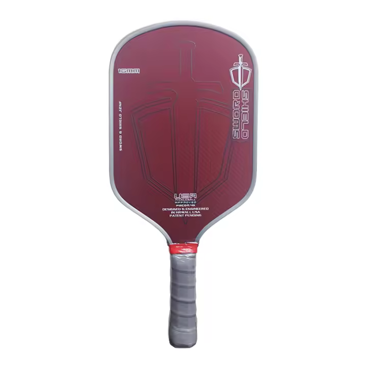 Pala De Pickleball SWORD&SHIELD Con Mecanizado Integrado Calor Núcleo De Polipropileno Césped De Miel Gran Spot Dulce 16MM Grueso Textura - 1
