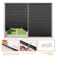 Cortinas De Ventana Autoadhesivas De Plisadas 150/180CM Para Baño Dormitorio Sala De Estar Balcón Cortina De Blackout Media Blinds Para Ventanas De Cocina - details 3