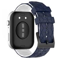 Correa De Deporte De Silicona Suave De Dos Tonos Para Huawei Watch Fit 3 Con Patrón De Fútbol Tamaño 20cm Unisex - details 23
