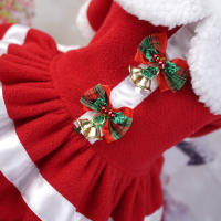 Vestido De Fieltro Para Mascotas Para Navidad Ropa De Perro Para Fiestas Disfraz Festivo Para Animales Domésticos Tamaño Pequeño - details 2
