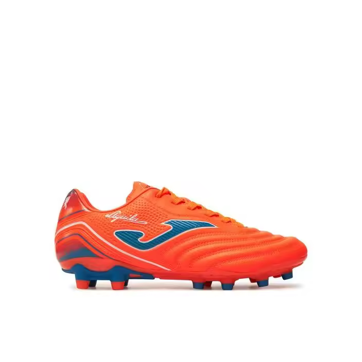 BOTA DE FUTBOL CAMPO HIERBA JOMA AGUILA 2504 NARANJA/ORANGE AZUL/ROYAL ARTIFICIAL GRASS/ Natural, Artificial, Taco - 1