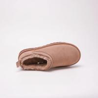 Botas De Nieve Para Mujer Con Piel De Oveja Y Lona De Lana Térmica Botines De Tobillo Slip-On Zapatos Casuales De Invierno - details 11