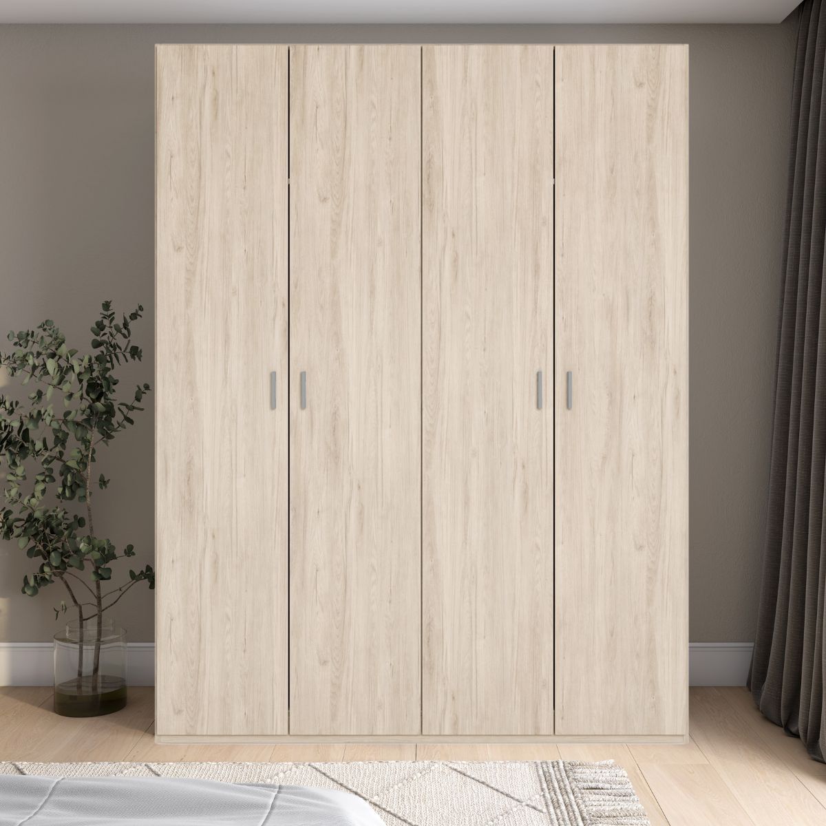 Armario River 4 puertas abatibles 197,5x150,4x52,6 cm