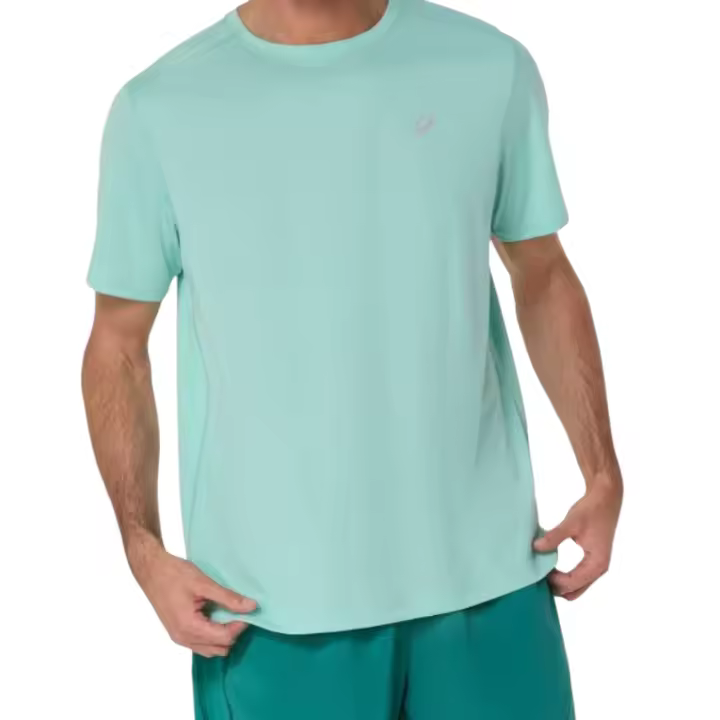 ASICS CORE SS TOP CAMISETA RUNNING VERDE AGUA PARA HOMBRE - 1
