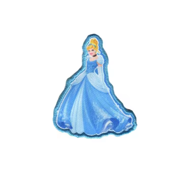 Parche termoadhesivo CENICIENTA, princesas , parches infantiles bordados para decorar y reparar ropa. Parches bordados princesas Disney, parches para decorar ropa - 1