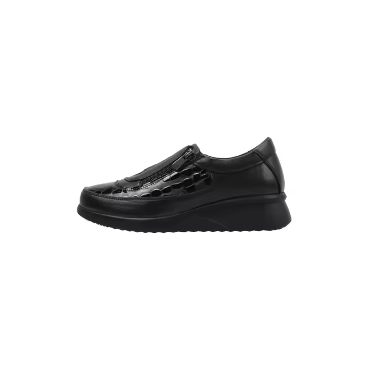 ERASE 030 Mocasines Con Cuña Mujer Negro - 1
