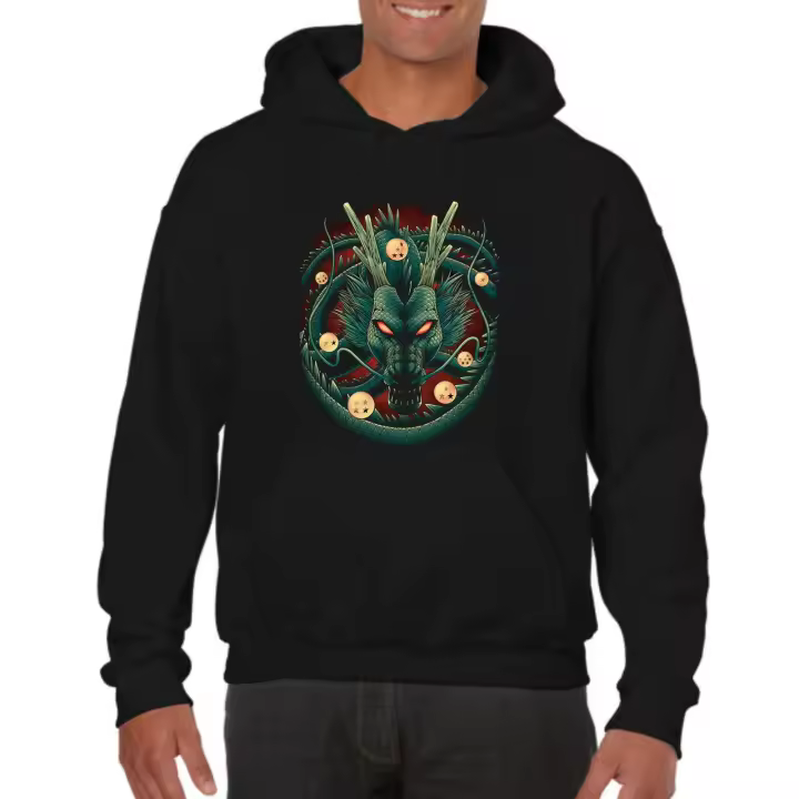 The Fan Tee Sudadera Con Capucha de HOMBRE Bola Ball Dragon Goku Vegeta Piccolo Gohan Super 247 - 1