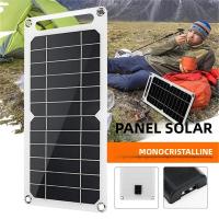 Panel Solar USB 5V 10W Portátil Impermeable Para Camping Y Senderismo Cargador De Batería Móvil De Silicio Monocrómico - details 3