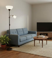 BEL AIR HOME - Lámpara de Pie VARESE 2xe27 178cm - Ideal para Salones y Estudios - Diseño Moderno y Funcional - Lampara de Lectura Orientable - Ilumina Tu Hogar con Estilo - details 0