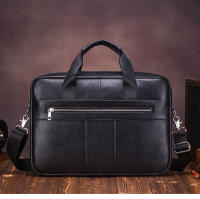 Bolso De Negocios Para Hombre SCHLATUM De Cuero Genuino Gran Capacidad Con Portátil Bolsa De Mano Para Oficina Y Viajes - details 3