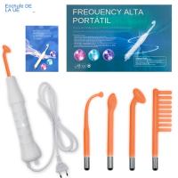 Kit Profesional De Cuidado De La Piel Con Lámpara De Alta Frecuencia 4pcs Herramienta De Tratamiento De Acné Y Cuidado Del Cabello HF En Caja Regalo - details 0