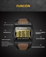 Reloj Deportivo Digital Para Hombres SANDA Resistente Al Agua 5Bar Big Dial Luminoso Alarmas Chronógrafo Multifuncional Reloj De Pulsera Casual - details 13