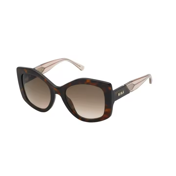 Nina Ricci Snr317 Gafas, Rojo Havana+Rojo Ópalo, 53 para Mujer - 1