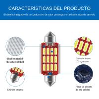 10pcs Bombillas LED Festoon C5W C10W Para Interiores De Coche Lámpara De Lectura Universal 12v Tamaños 31MM 36MM 39MM 41MM 4014 CANBUS - details 4
