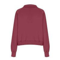 Nueva Sudadera De Mujer Con Capucha Cuello Erguido Otoño Invierno Color Sólido Fleece Manga Larga Bolsillos Cierre Media Pullover Suave - details 49