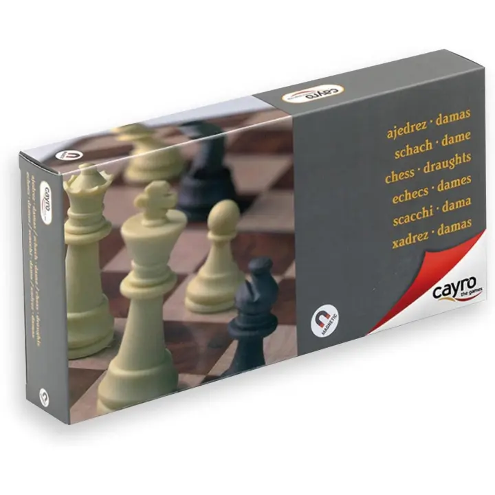 Cayro 453 Ajedrez y Damas magnético mediano +7a - 1