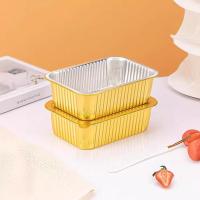Caja De Almuerzo De Aluminio Desechable 1/10pcs Color Dorado Sellado Empaque De Comida Para Llevar Resistente a La Humedad Y Grasa Con Tapa Para Cocina Y Uso Comercial - details 3