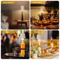 Lámpara De Mesa LED Para Botella De Vino 1pc Luz Nocturna Portátil Sin Cable Para Exterior Restaurante Dormitorio Bar Fiesta - details 28