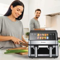 Freidora de Aire 8.5L | 2000W Dual | Ventana Visual | 10 Programas en Color | 80-200℃ | Cocina Rápida y Saludable para Grandes Comidas - details 0