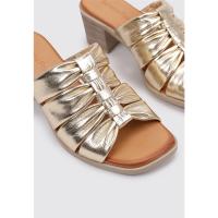 Sandra Fontán TILO Mules De Tacón Mujer Dorado - details 1