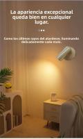 2Pcs Luz De Pared LED Magnética Recargable USB Luz De Lectura Sin Cable Para Dormitorio Luz De Noche Para Cama Moderna Y Elegante - details 2
