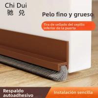 1pc 100CM Almohadilla De Sellado Para Puerta Banda Inferior Autoadhesiva Antipolvo Y Aislante Acústico Material De Goma - details 5